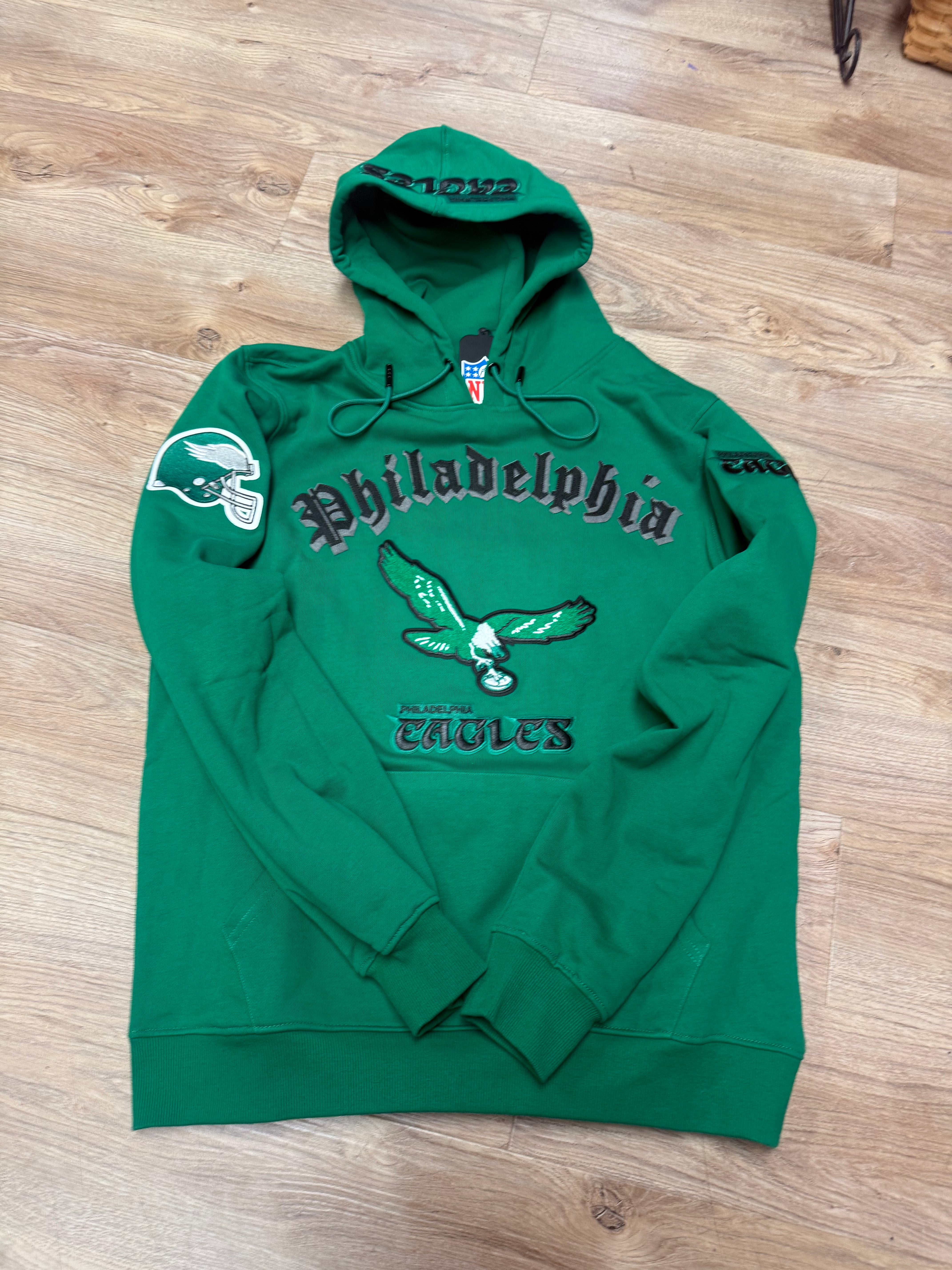 Eagles Kelly Green Patchwork Pro Standard hoodie