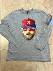 Throwback Phillies Under the Lights Charcoal Sub tee – Monkey's Uncle