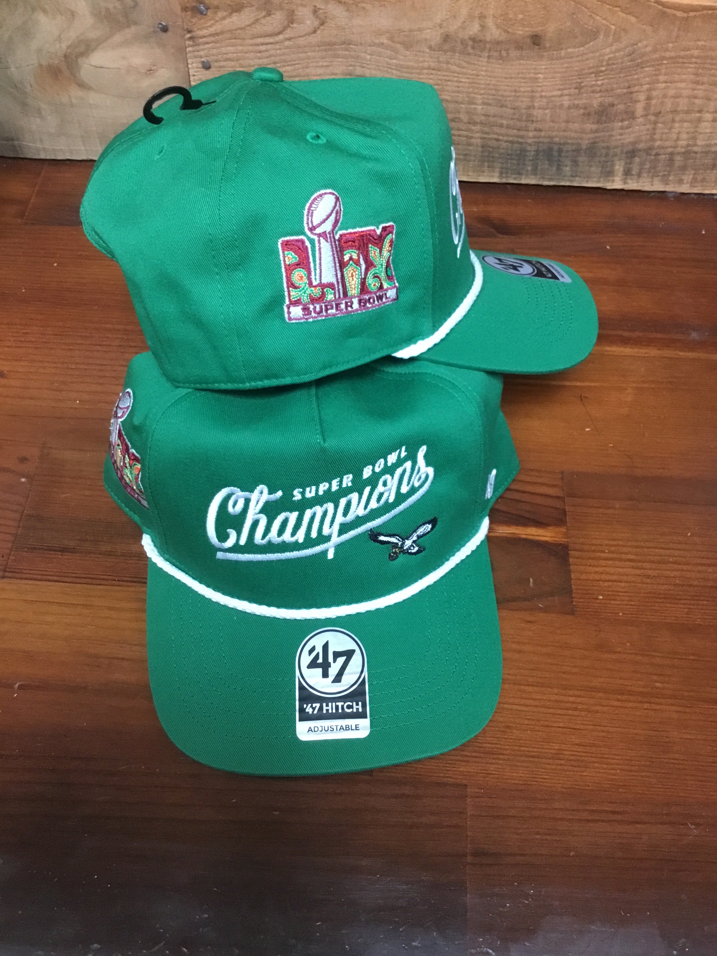 Philadelphia Eagles Super Bowl Kelly Green Rope 47 Hitch Hat