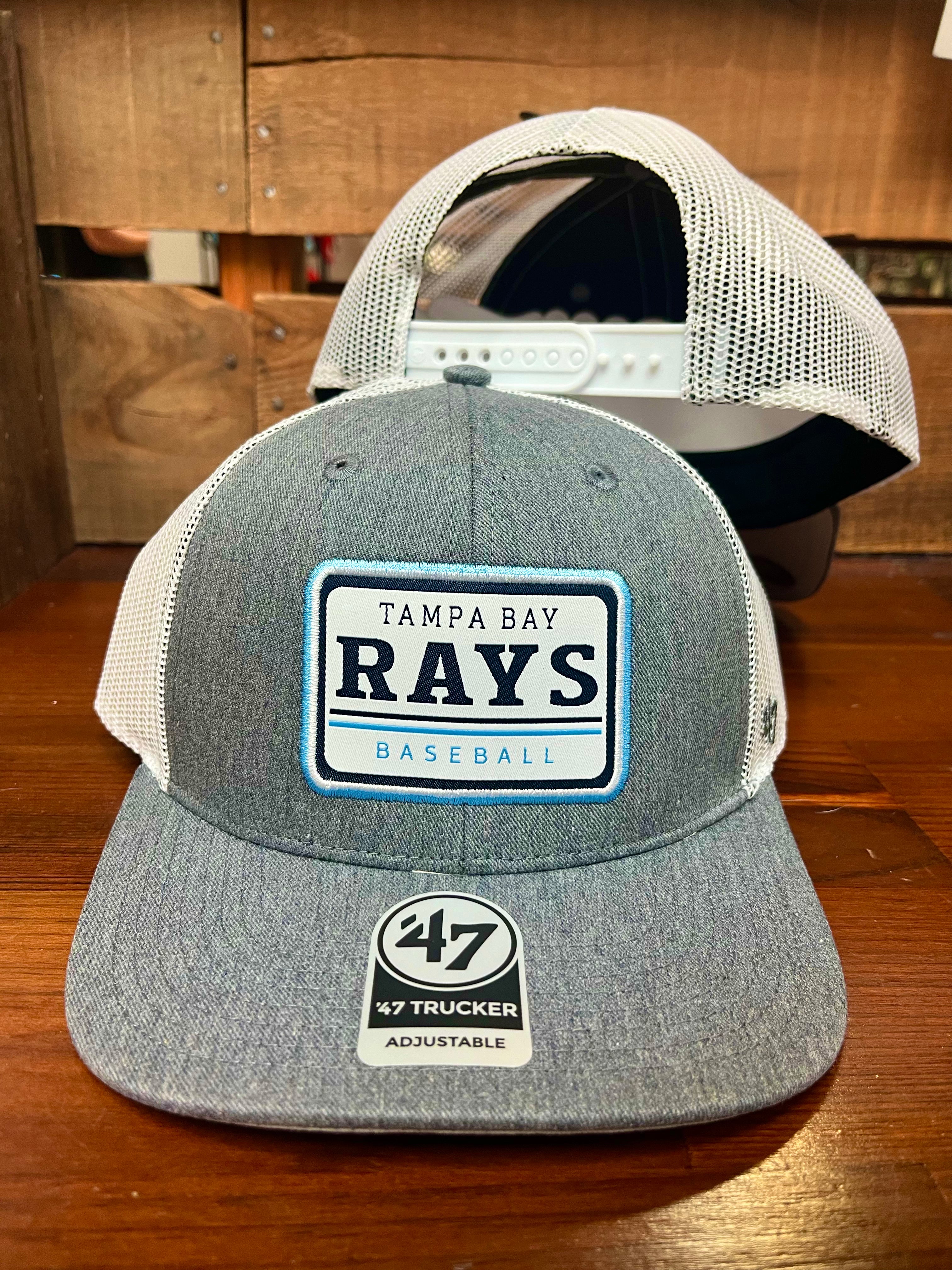 Tampa Bay Rays Ellington Charcoal Trucker Snapback Hat