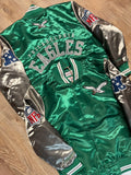 Kids Philadelphia Eagles Throwback Primetime Satin Jacket