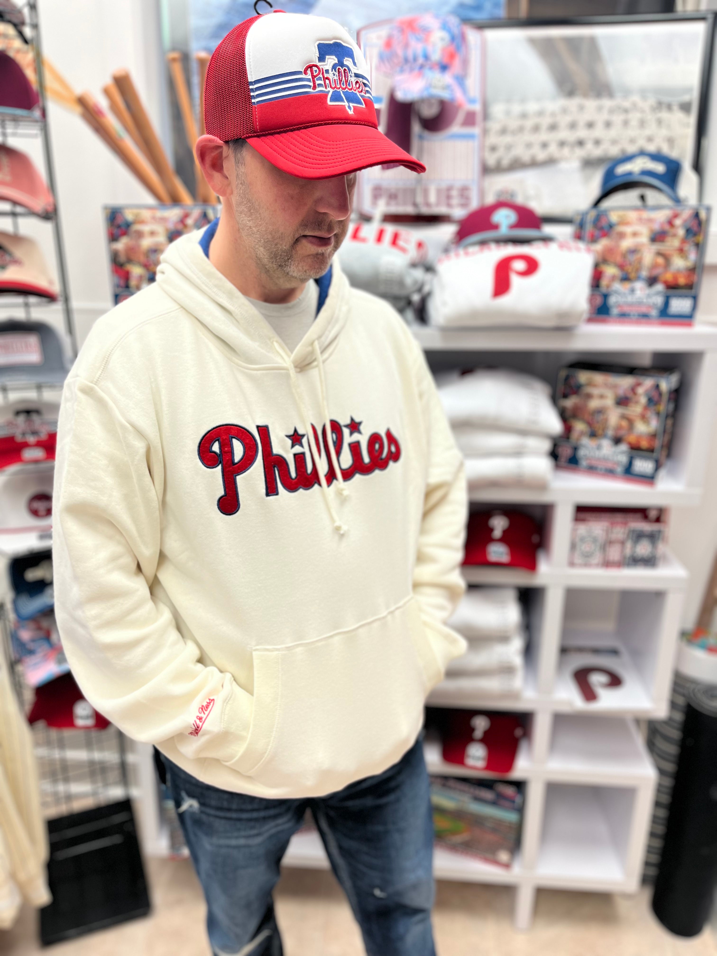 Throwback Phillies 1950’s Cream Heritage Hoodie