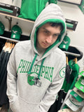 Philadelphia Eagles Throwback Label Maker Pullover Henley Hoodie