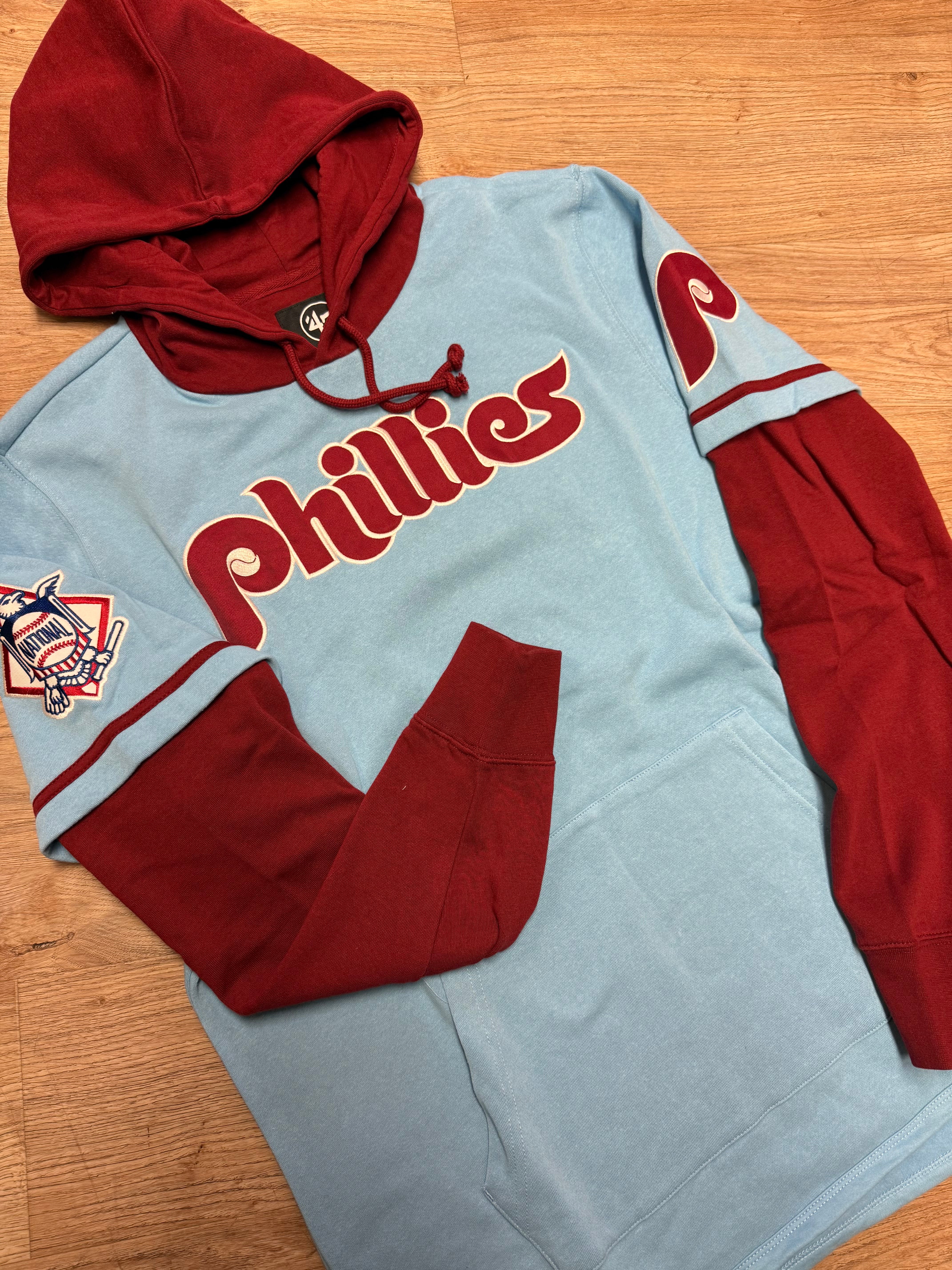 Philadelphia Phillies Throwback Powder Blue Shortstop Hoodie