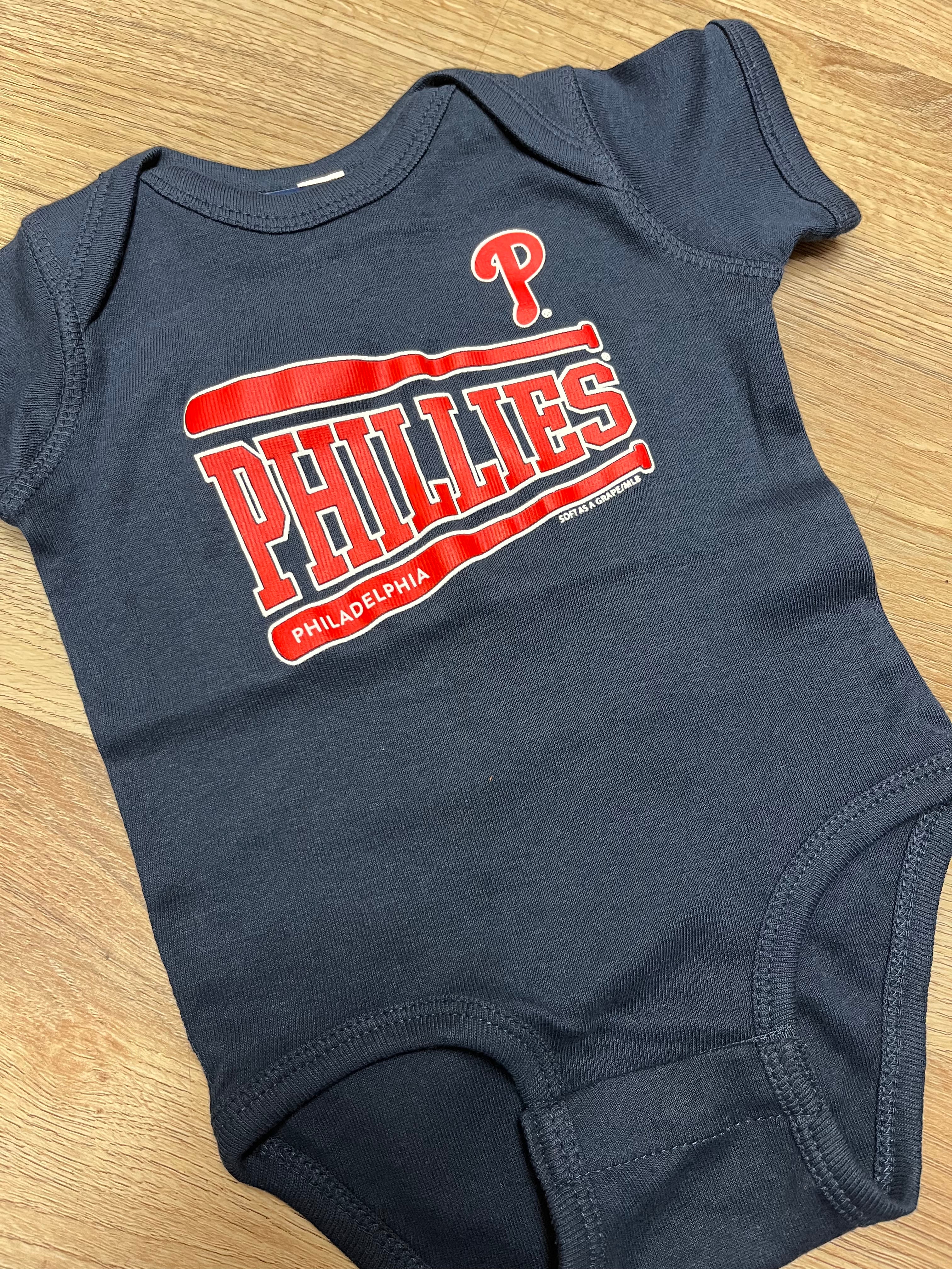 Philadelphia Phillies Baby Onesie Navy