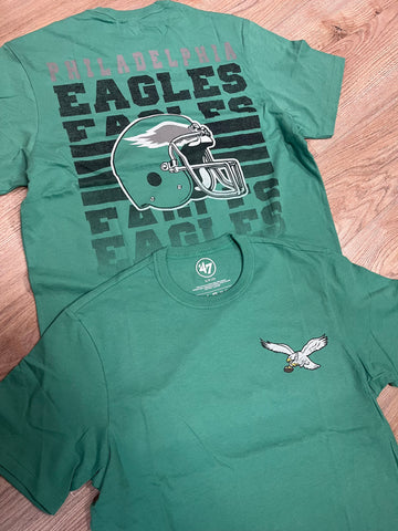 Eagles historic orchard green back to back Franklin tee