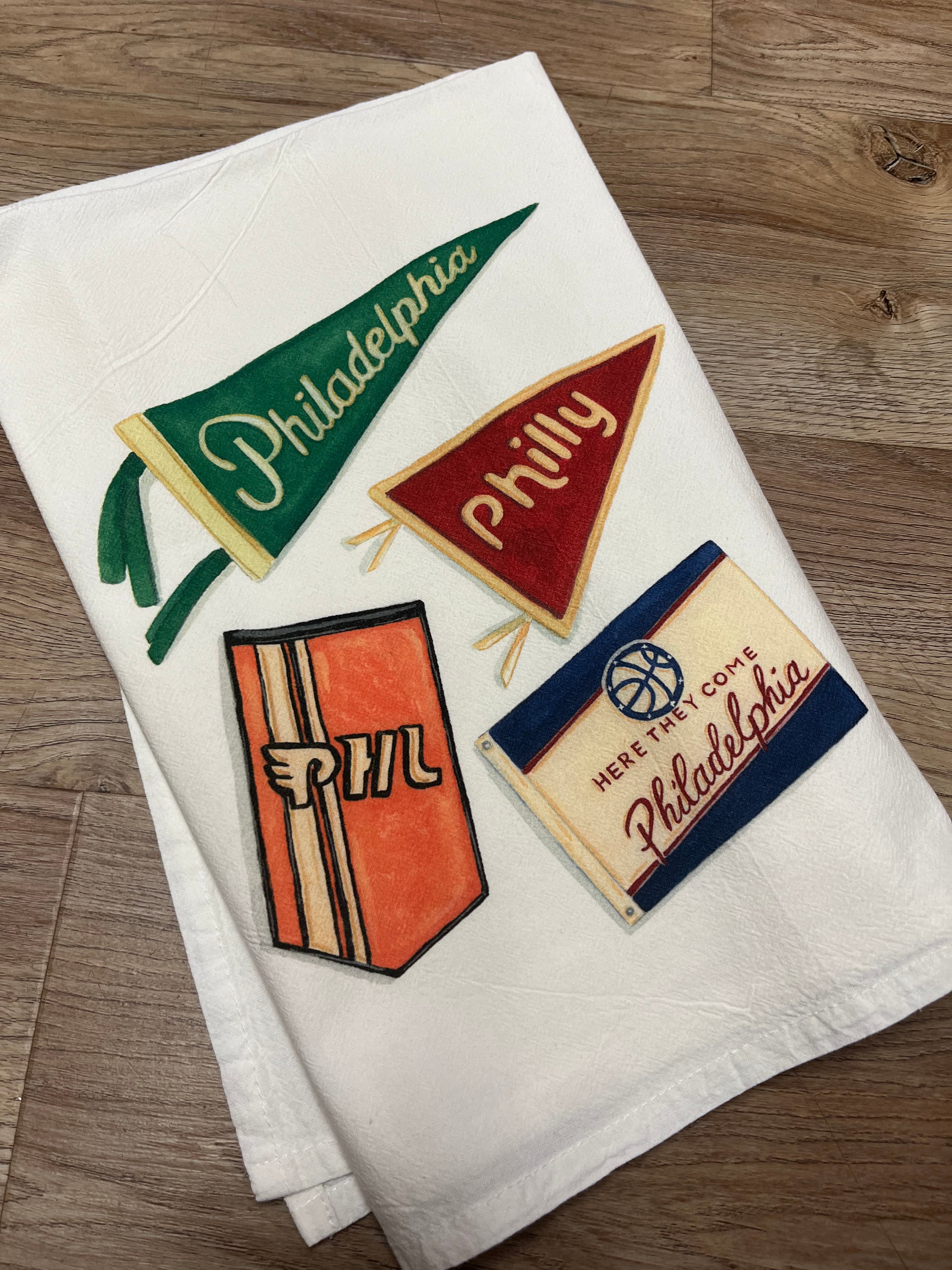 Philadelphia food inspired tea towels