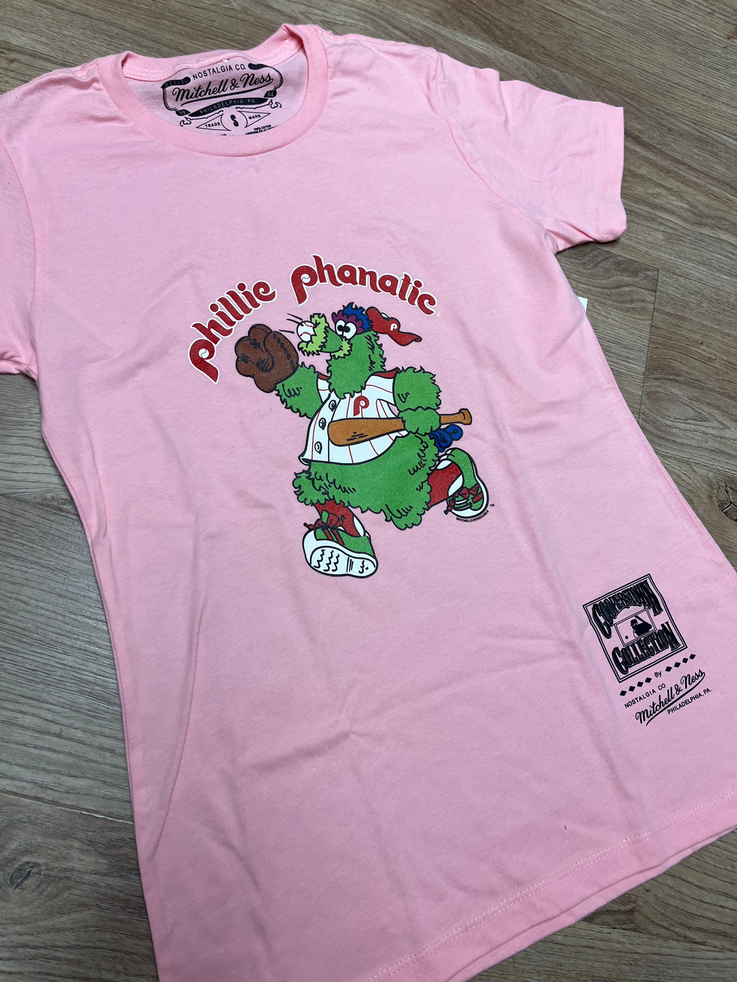 Ladies Phillie Phanatic Carnation Pink Tee