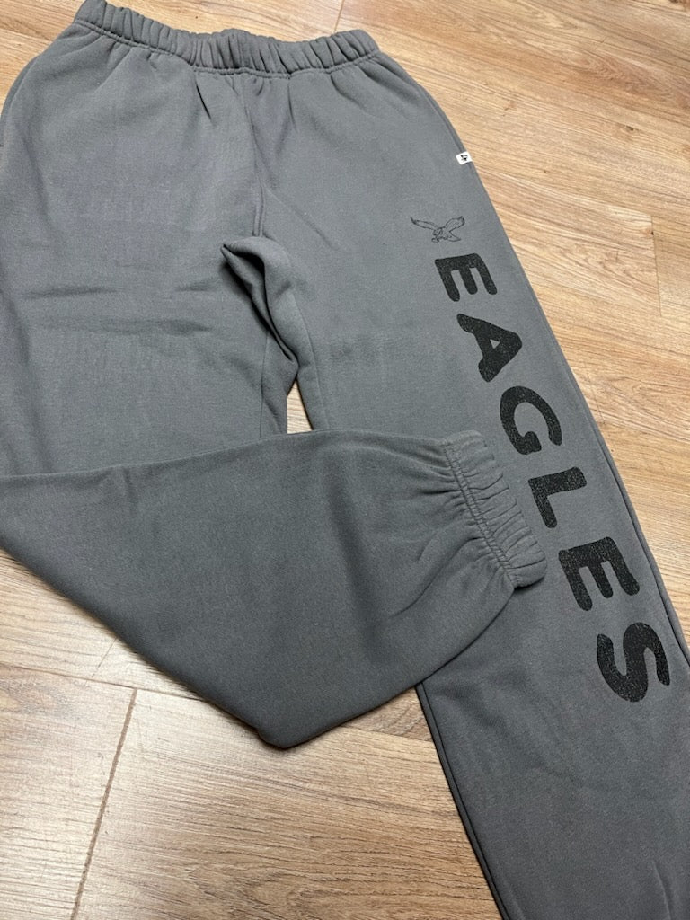 Ladies Eagles Historic Shadow Grey Luminance Drop Venice Jogger Sweat Pants