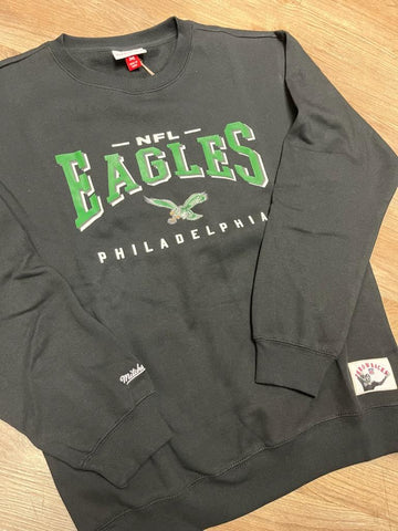 Eagles Appliqué Wordmark Crew Sweatshirt