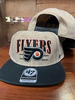 Philadelphia Flyers Vintage Khaki  Chill Mark Captain Snap Back Hat