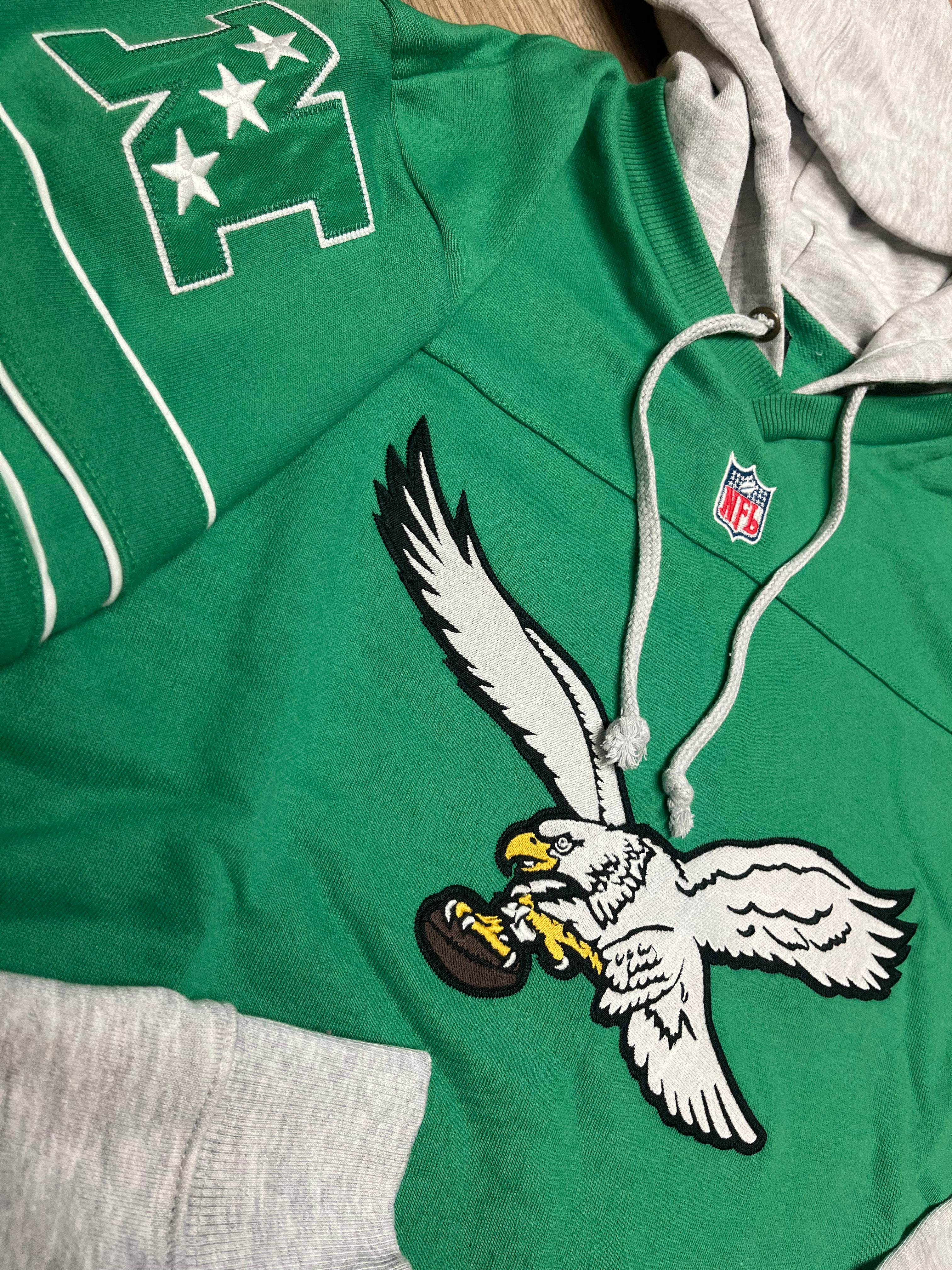 Eagles Historic Orchard Green Double Header Blitz Corner Hoodie