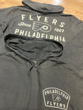 Philadelphia Flyers Dusted Jet Black Overhand Rivr Lightweight Hoodie