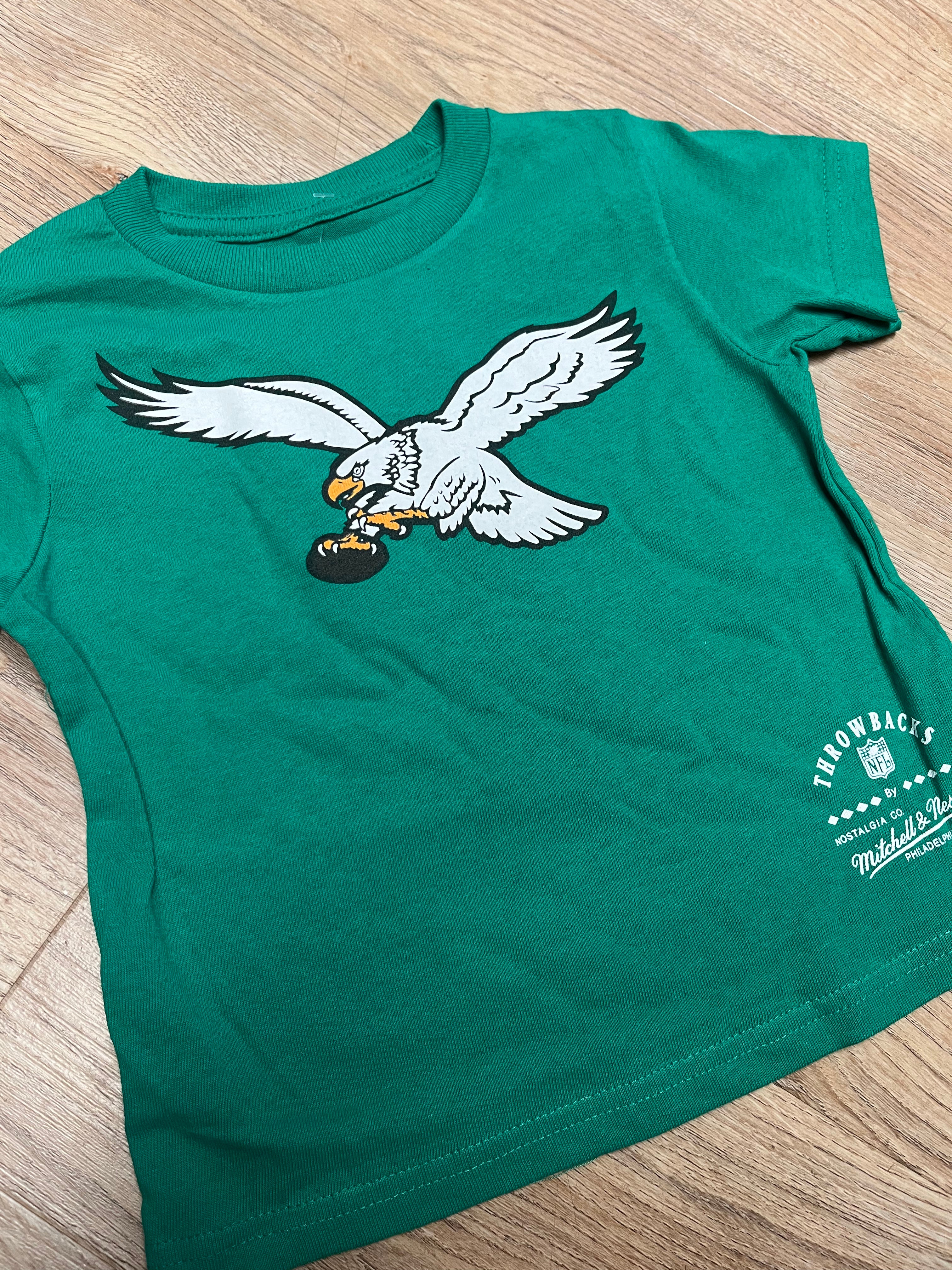 Toddler Philadelphia Eagles Throwback Kelly Green Tee