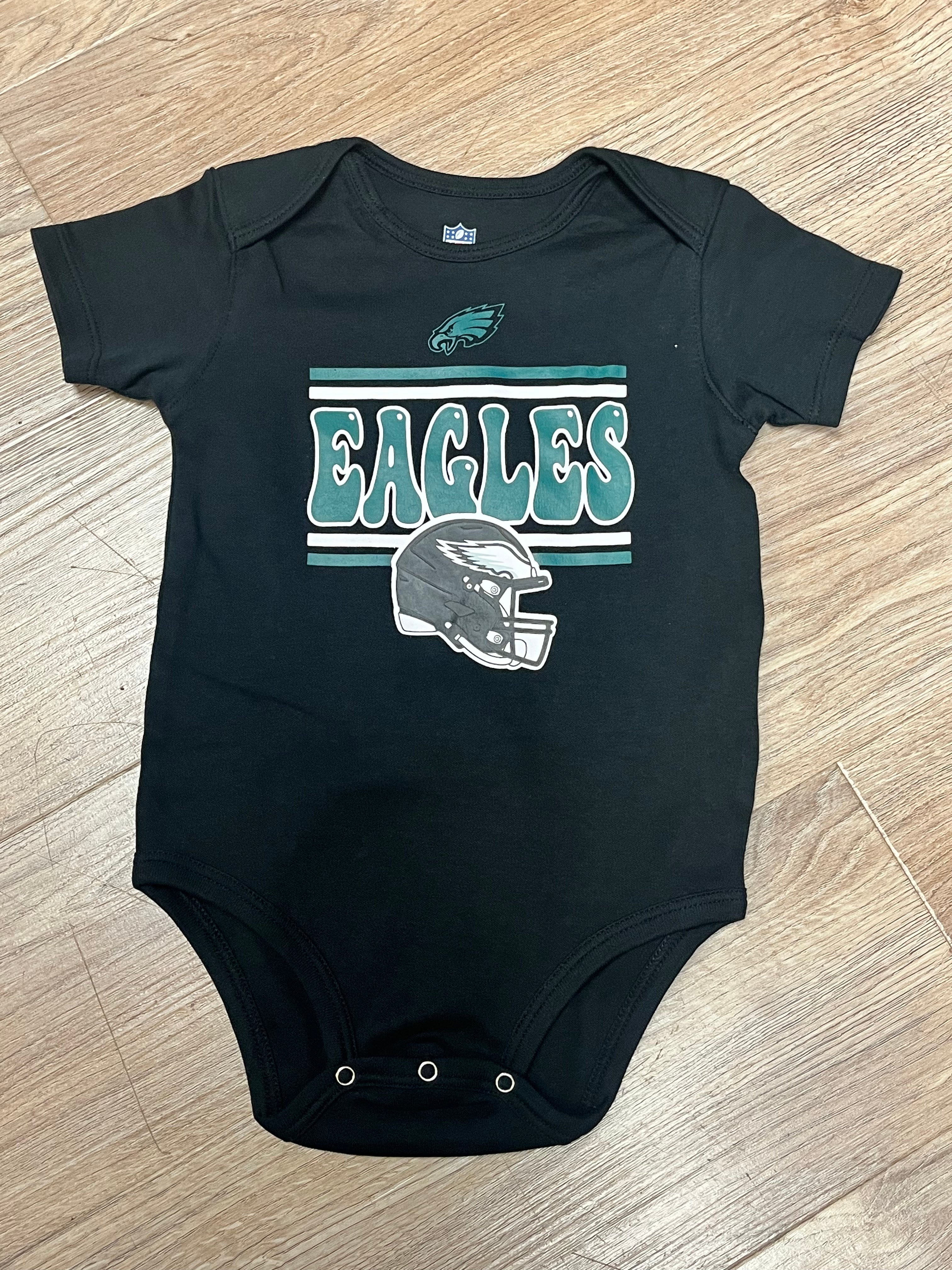 Eagles black baby onesie