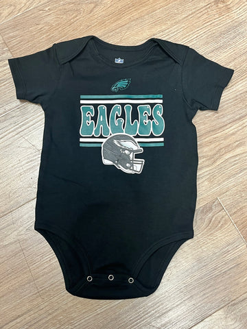 Eagles black baby onesie