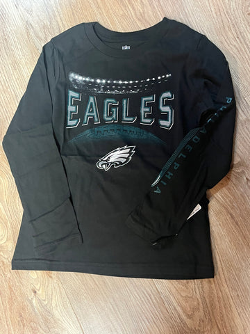 Eagles little kids under the lights long sleeve tee