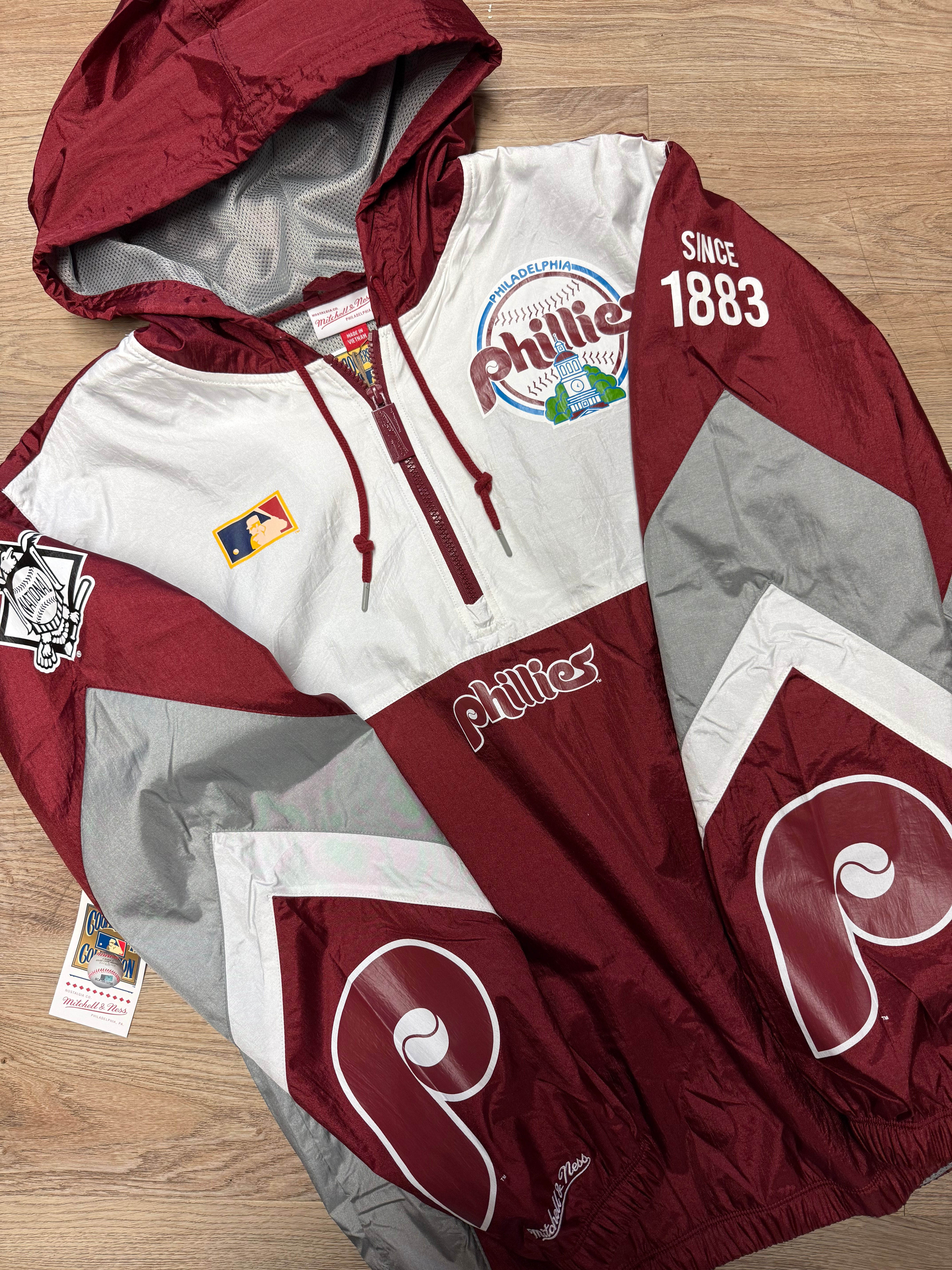 Philadelphia Phillies Vintage Origins Anorak Windbreaker