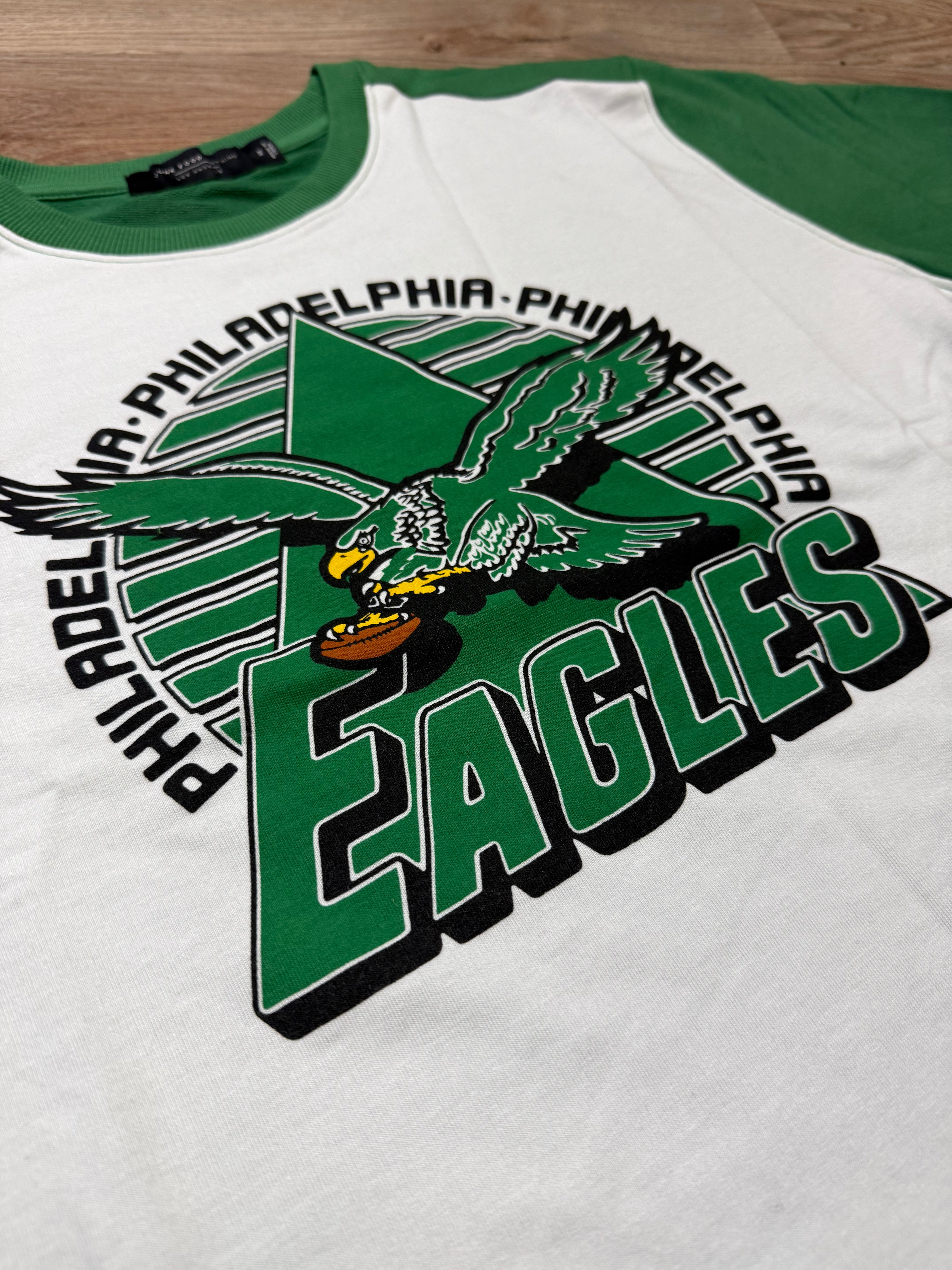 Ladies Eagles Color Block boxy Tee