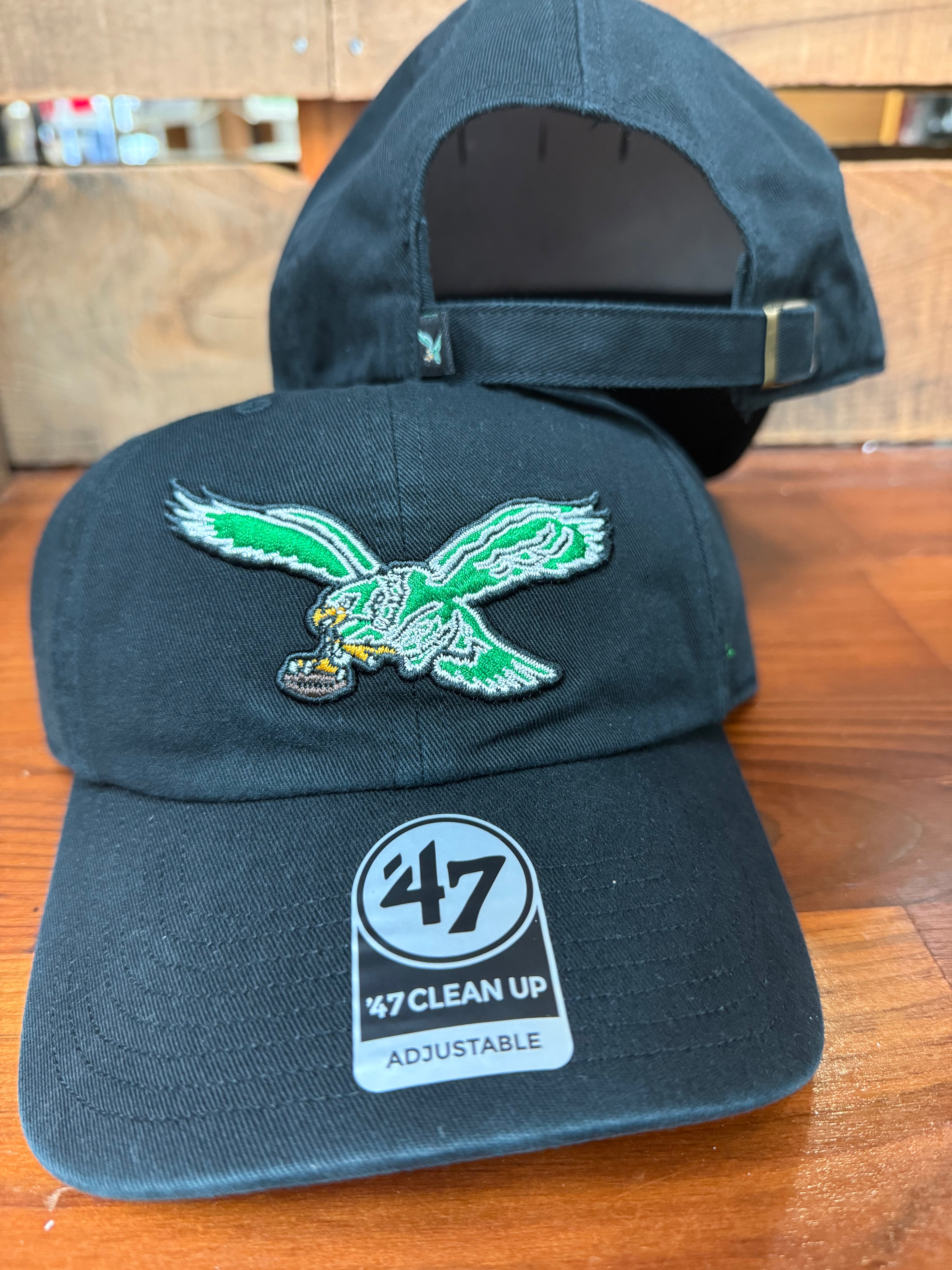 Eagles Legacy Black Cleanup Hat