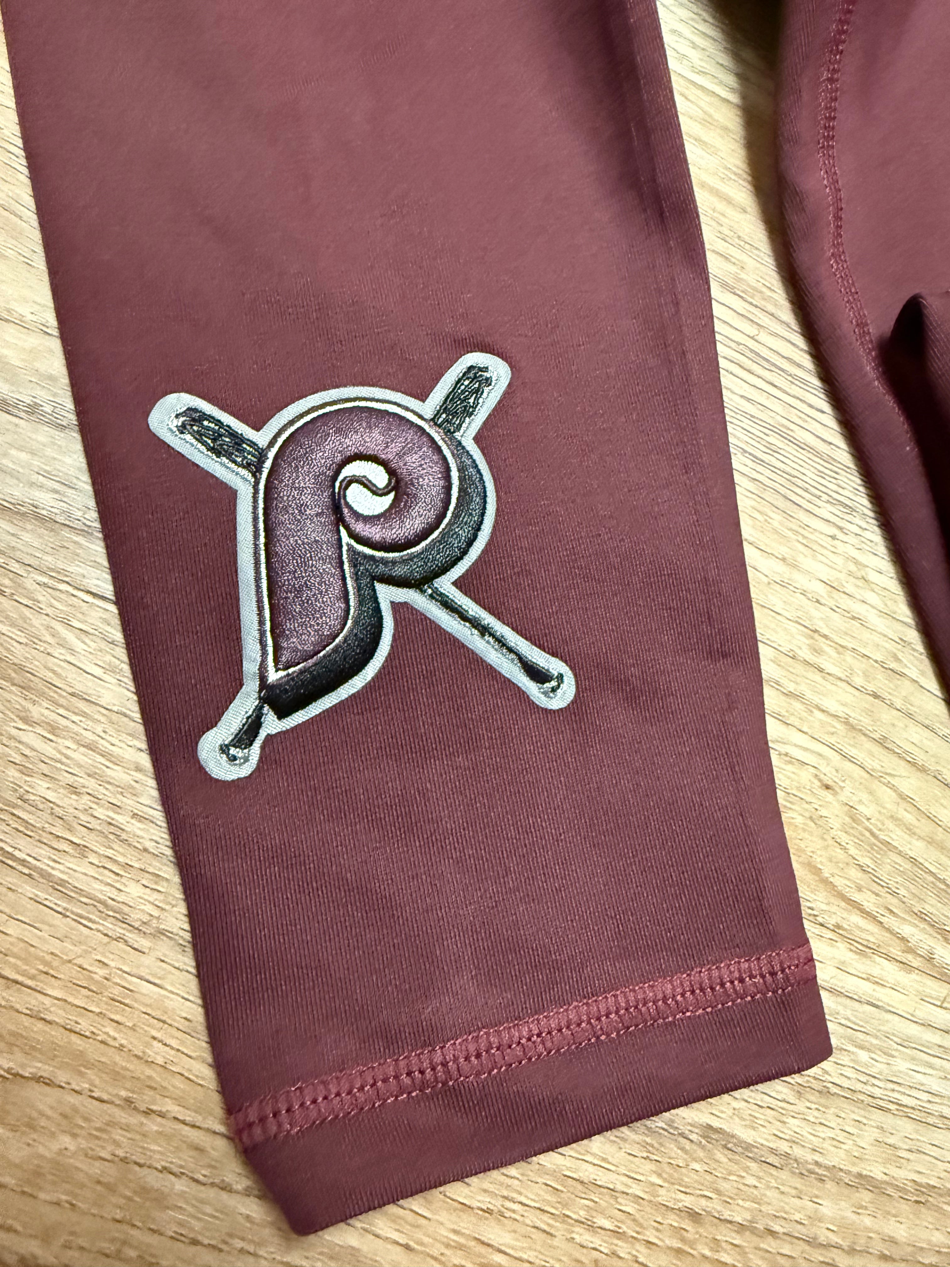 Ladies Phillies Retro Maroon Leggins