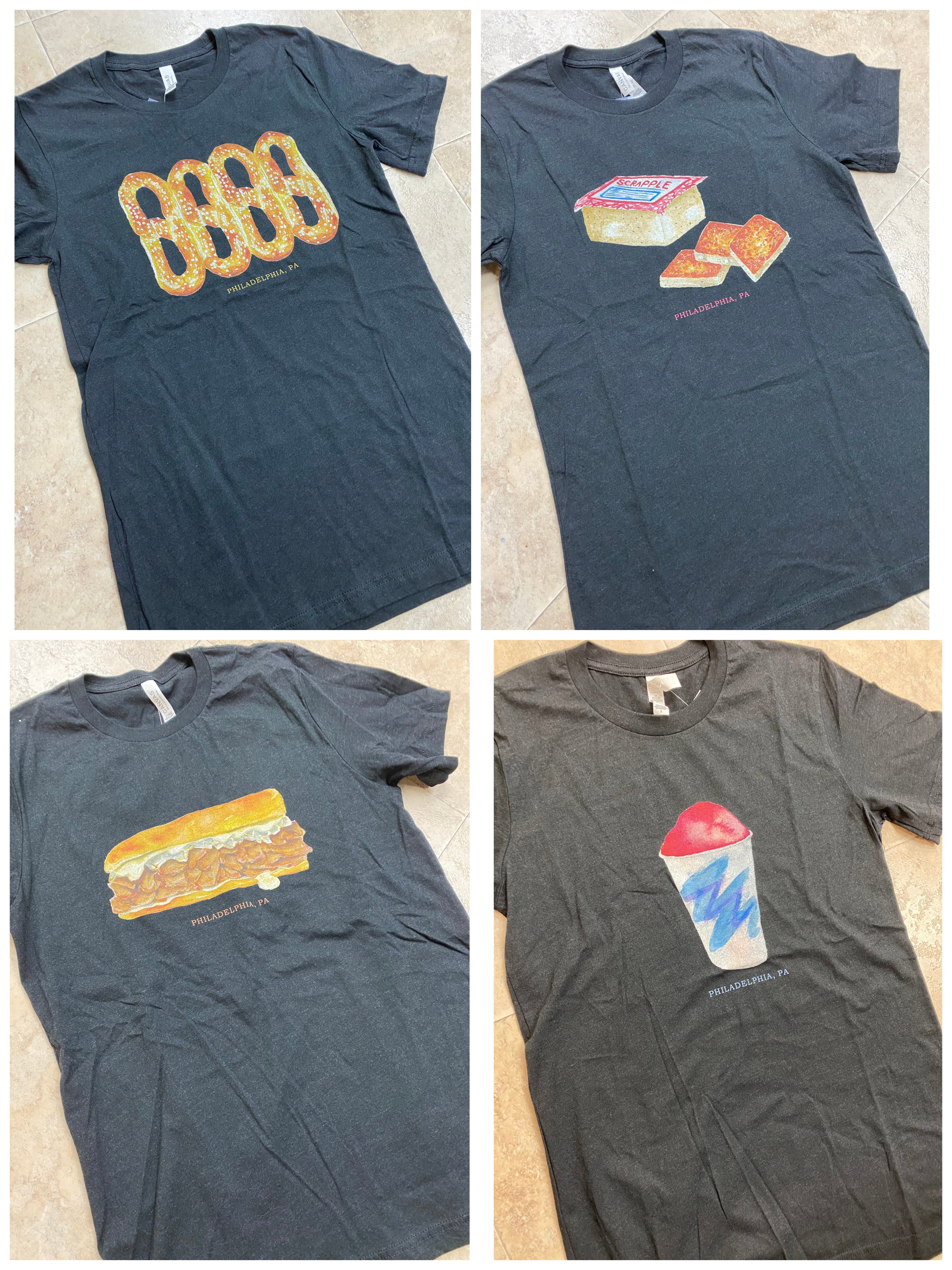 Philadelphia Food Tees