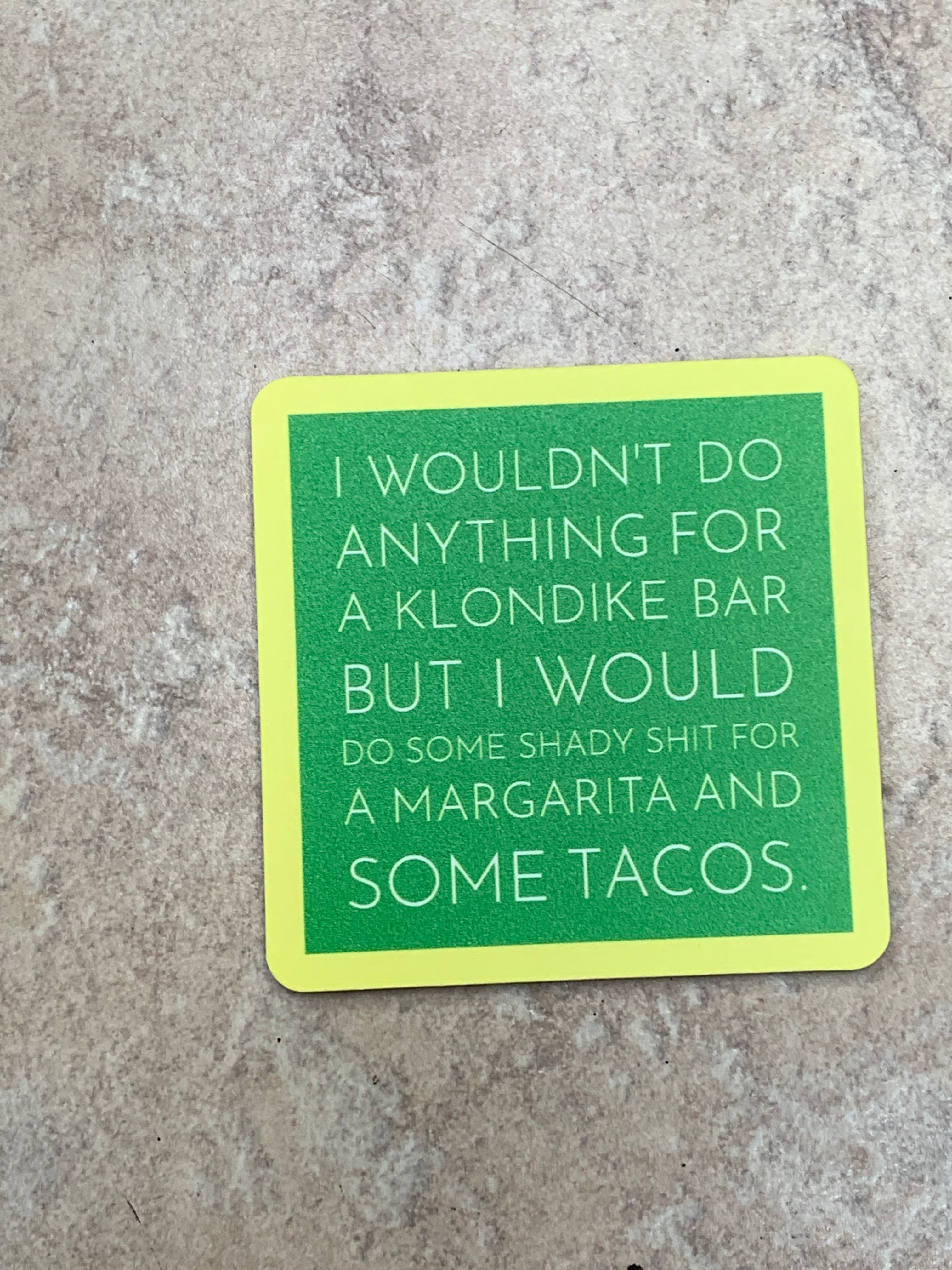 Drinks on Me Coasters